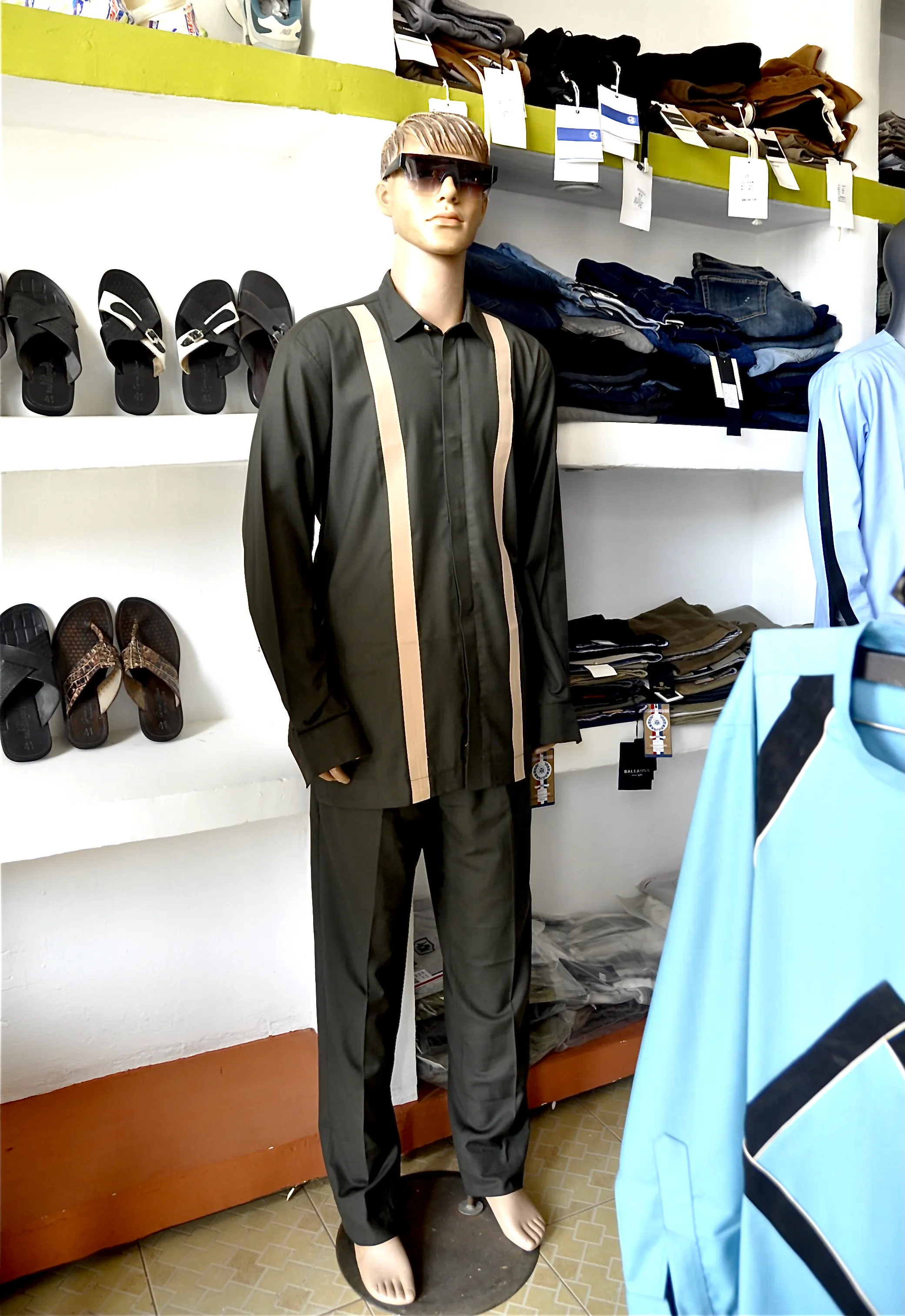 SND Designs olive tailored ensemble