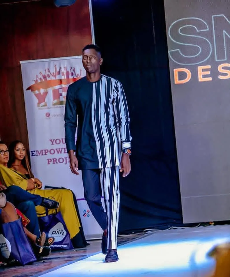 SND Designs look on the Fashion Week Gambia runway