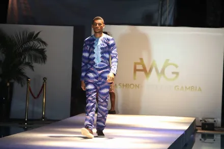SND Clothing Design runway look at Fashion Week Gambia