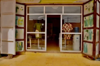 SND Clothing Design atelier — storefront interior